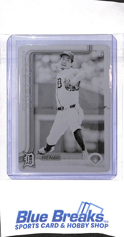 2025 Topps - Series 1 - Black Printing Plate - Kenta Maeda - 1/1 - #91 - baseball - Tigers