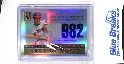 2004 Topps Tribute - Hall of Fame Tribute Relic - Frank Robinson - #TR-FRA - baseball - Angels