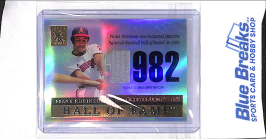 2004 Topps Tribute - Hall of Fame Tribute Relic - Frank Robinson - #TR-FRA - baseball - Angels