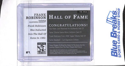 2004 Topps Tribute - Hall of Fame Tribute Relic - Frank Robinson - #TR-FRA - baseball - Angels
