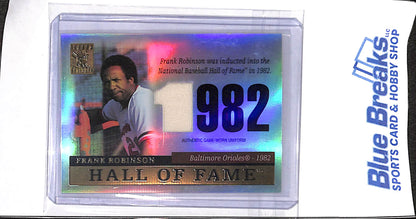 2004 Topps Tribute - Hall of Fame Tribute Relic - Frank Robinson - #TR-FR - baseball - Orioles