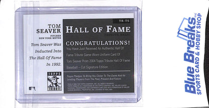 2004 Topps Tribute - Hall of Fame Tribute Relic - Tom Seaver - #TR-TS - baseball - Mets