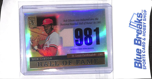 2004 Topps Tribute - Hall of Fame Tribute Relic - Bob Gibson - #TR-BG - baseball - Cardinals