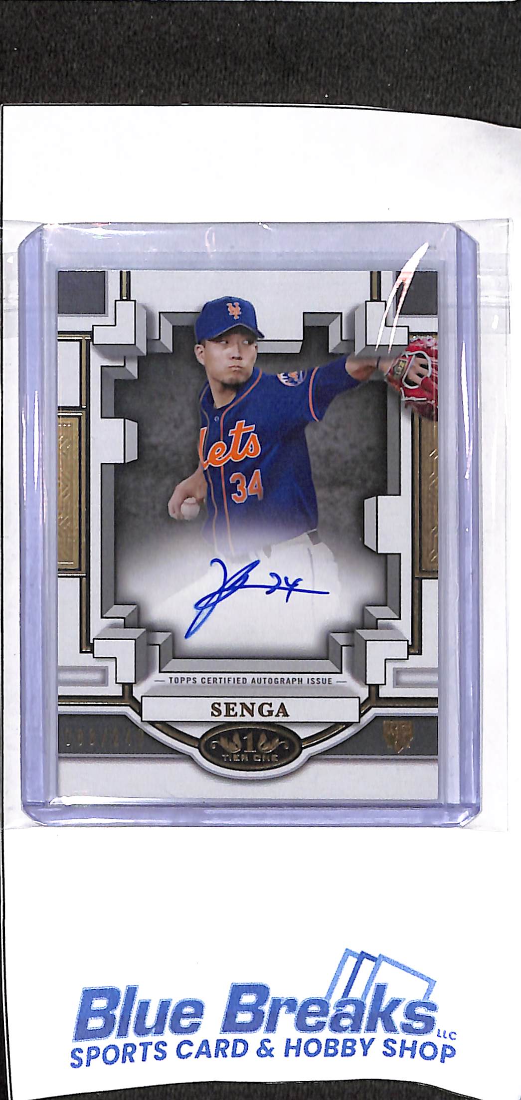2023 Topps - Tier One - Kodai Senga - Break Out Autograph - 083/249 - #BOA-KS - baseball - Mets