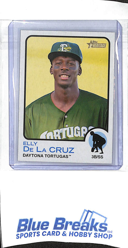 2022 Topps - Heritage - Elly De La Cruz - #208 - baseball - Reds