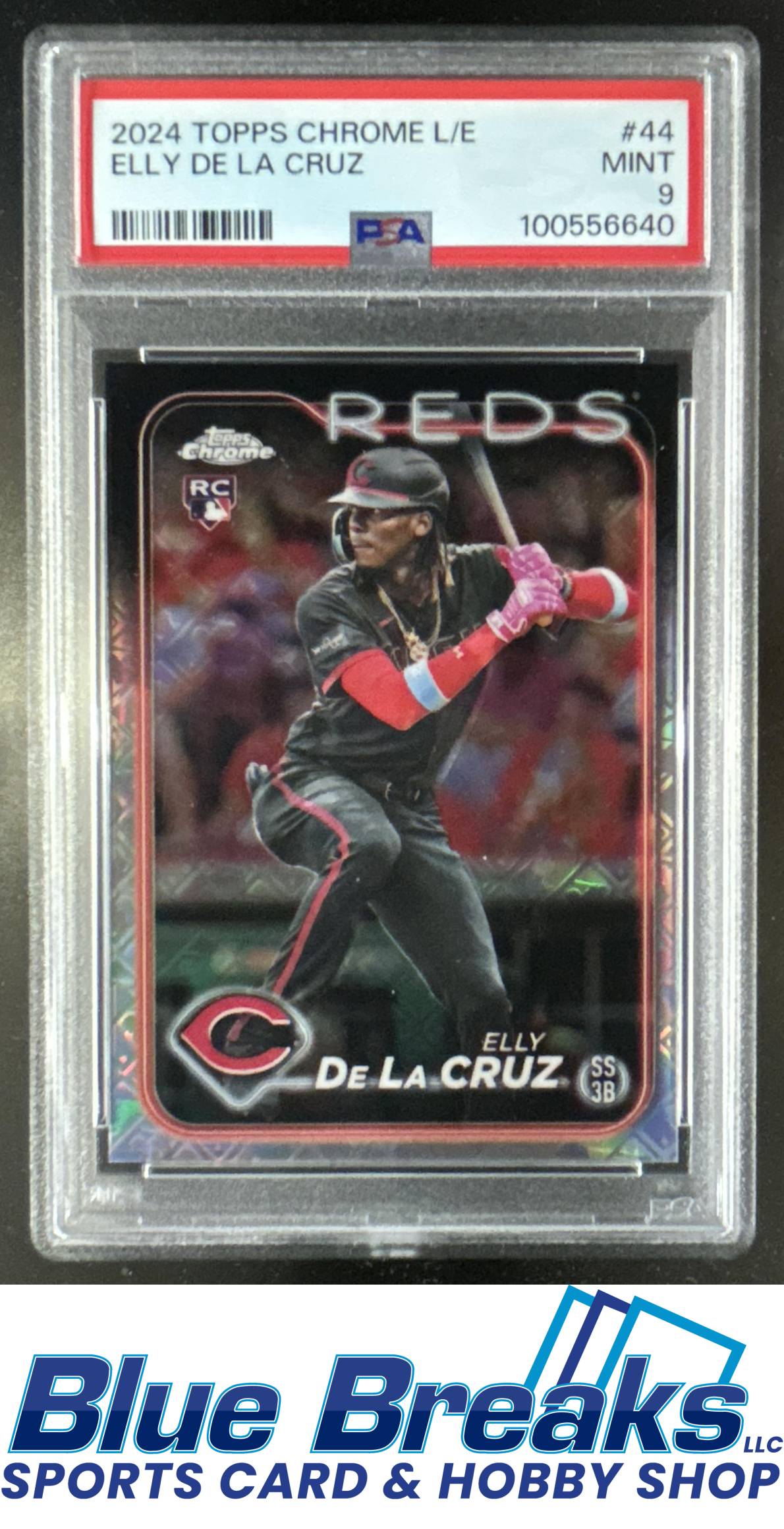 2024 Topps Chrome Logofractor Elly De La Cruz #44 RC PSA 9 Cincinnati Reds