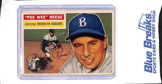 1956 Topps - Harold Henry "Pee Wee" Reese - #260 - baseball - Dodgers