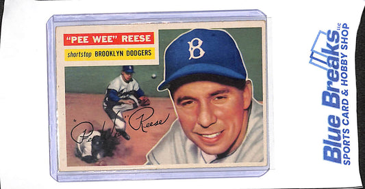 1956 Topps - Harold Henry "Pee Wee" Reese - #260 - baseball - Dodgers
