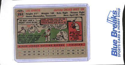 1956 Topps - Luis Aparicio - #292 - baseball - White Sox