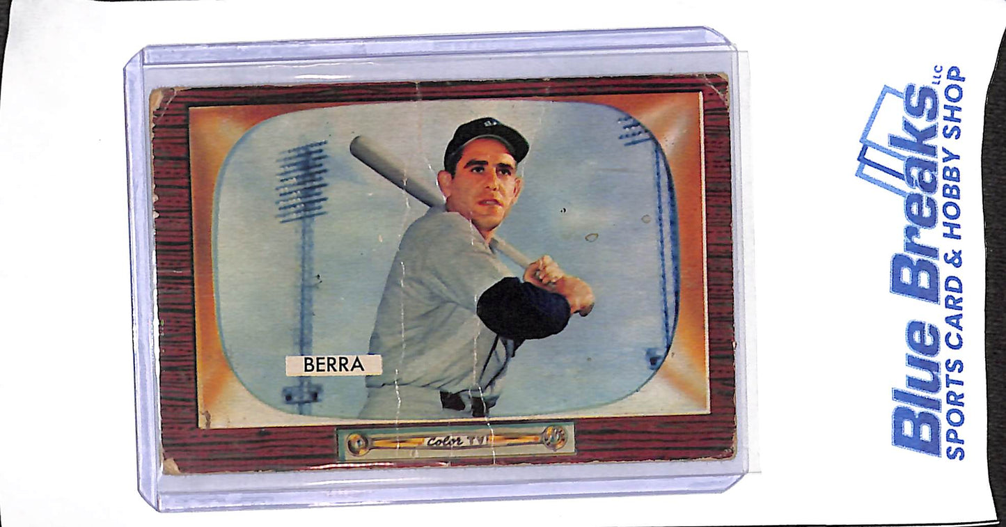 1955 Bowman - Yogi Berra - #168 - baseball - Yankees