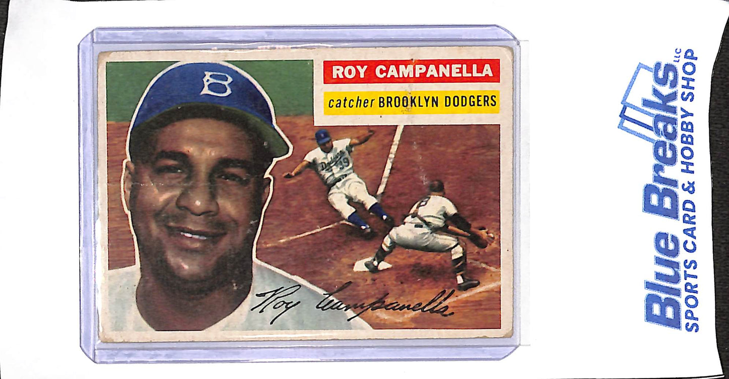 1956 Topps - Roy Campanella - #101 - baseball - Dodgers