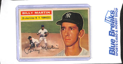 1956 Topps - Billy Martin - #181 - baseball - Yankees