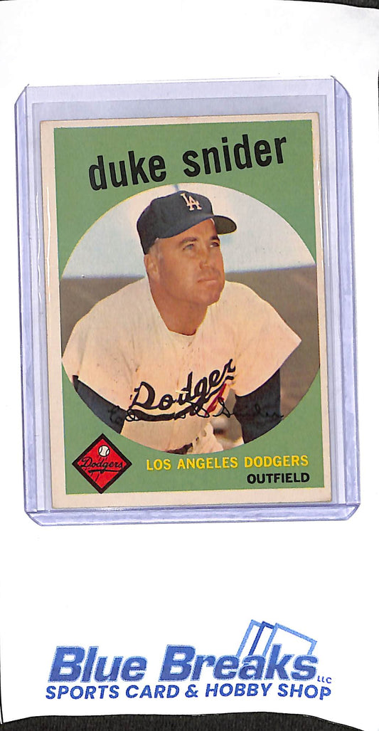 1959 Topps - Duke Snyder - #20 - baseball - Dodgers