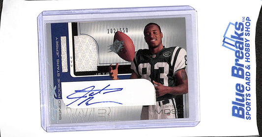 2001 Upper Deck - SPX - Signed Rookie Stars Jersey - Santana Moss - 102/550 - #102 - football - Jets