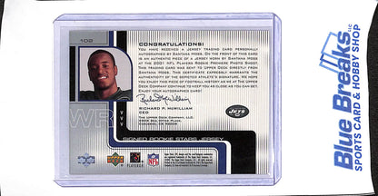 2001 Upper Deck - SPX - Signed Rookie Stars Jersey - Santana Moss - 102/550 - #102 - football - Jets