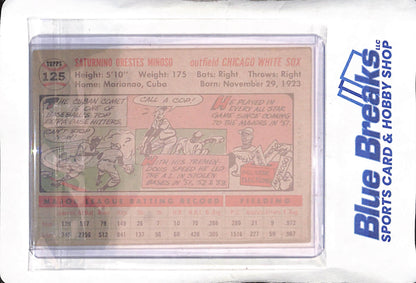 1956 Topps - Minnie Minoso - #125 - baseball - White Sox