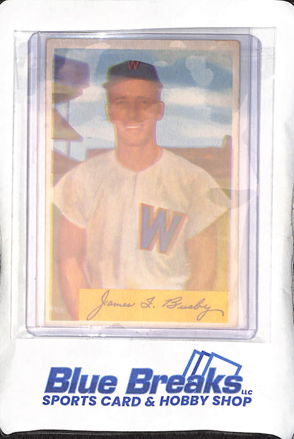 1954 Bowman - Jim Busby - #8 - baseball - Senators/Nationals
