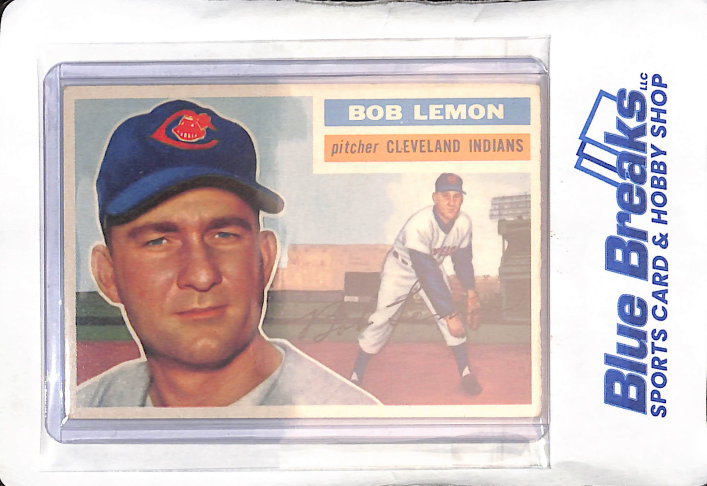 1956 Topps - Bob Lemon - #255 - baseball - Indians/Guardians