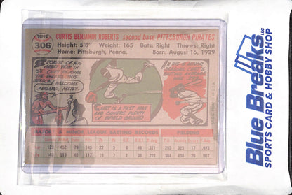 1956 Topps - Curt Roberts - #306 - baseball - Pirates