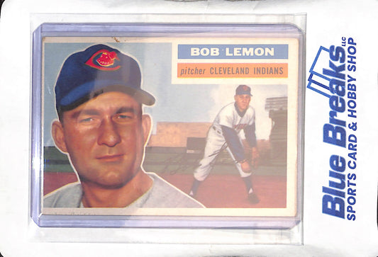 1956 Topps - Bob Lemon - #255 - baseball - Indians/Guardians