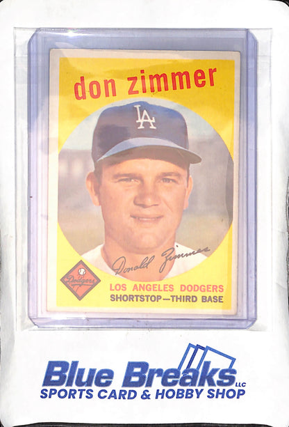1959 Topps - Don Zimmer - #287 - baseball - Dodgers