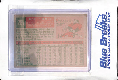 1959 Topps - Don Zimmer - #287 - baseball - Dodgers