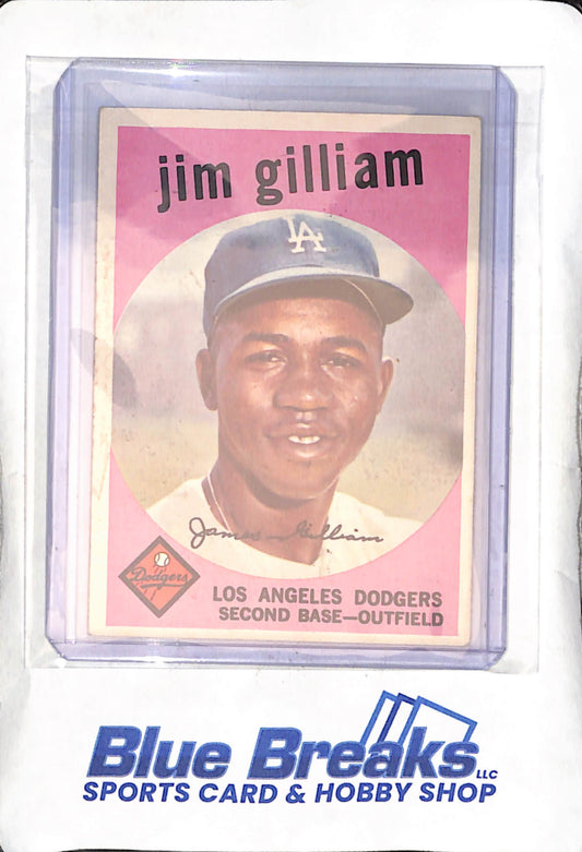 1959 Topps - Jim Gilliam - #306 - baseball - Dodgers