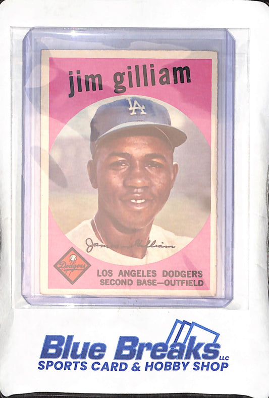 1959 Topps - Jim Gilliam - #306 - baseball - Dodgers