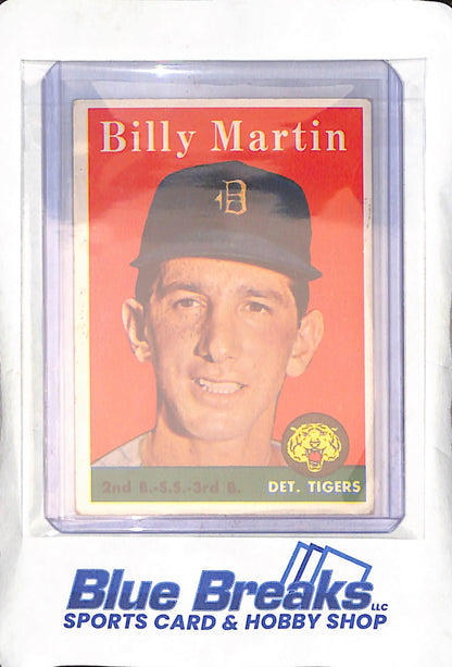 1958 Topps - Billy Martin - #271 - baseball - Tigers