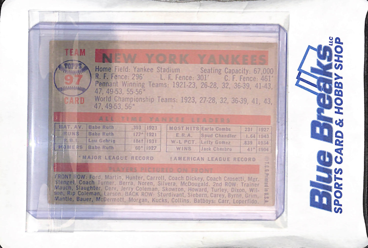 1957 Topps - New York Yankees - #97 - baseball