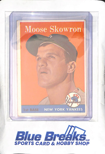 1958 Topps - Moose Skowron - #240 - baseball - Yankees