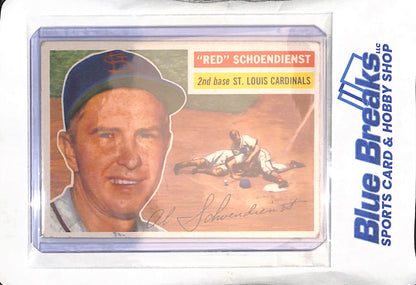 1956 Topps - "Red" Schoendienst - #165 - baseball - Cardinals