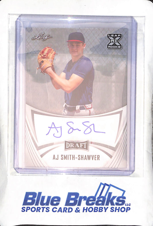2021 Leaf - Draft - AJ Smith-Shawver - auto - RC - #BA-AJS - baseball - Braves
