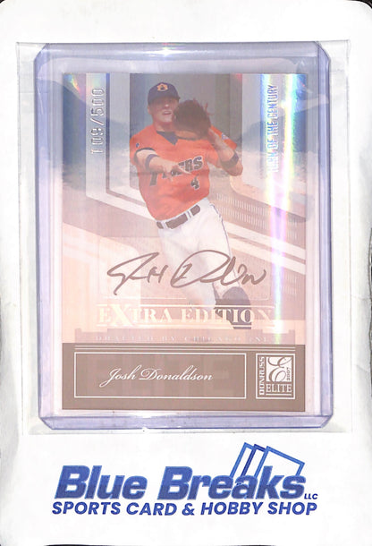 2007 Donruss - Elite - Playoff -  Turn of the Century - Josh Donaldson - auto - 109/500 - #7 - baseball - Auburn Tigers -Cubs