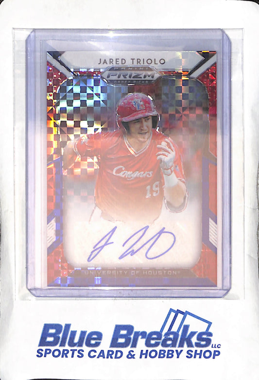 2019 Panini - Prizm Draft Picks - Jared Triolo - auto - 17/99 - #89 - baseball - Pirates