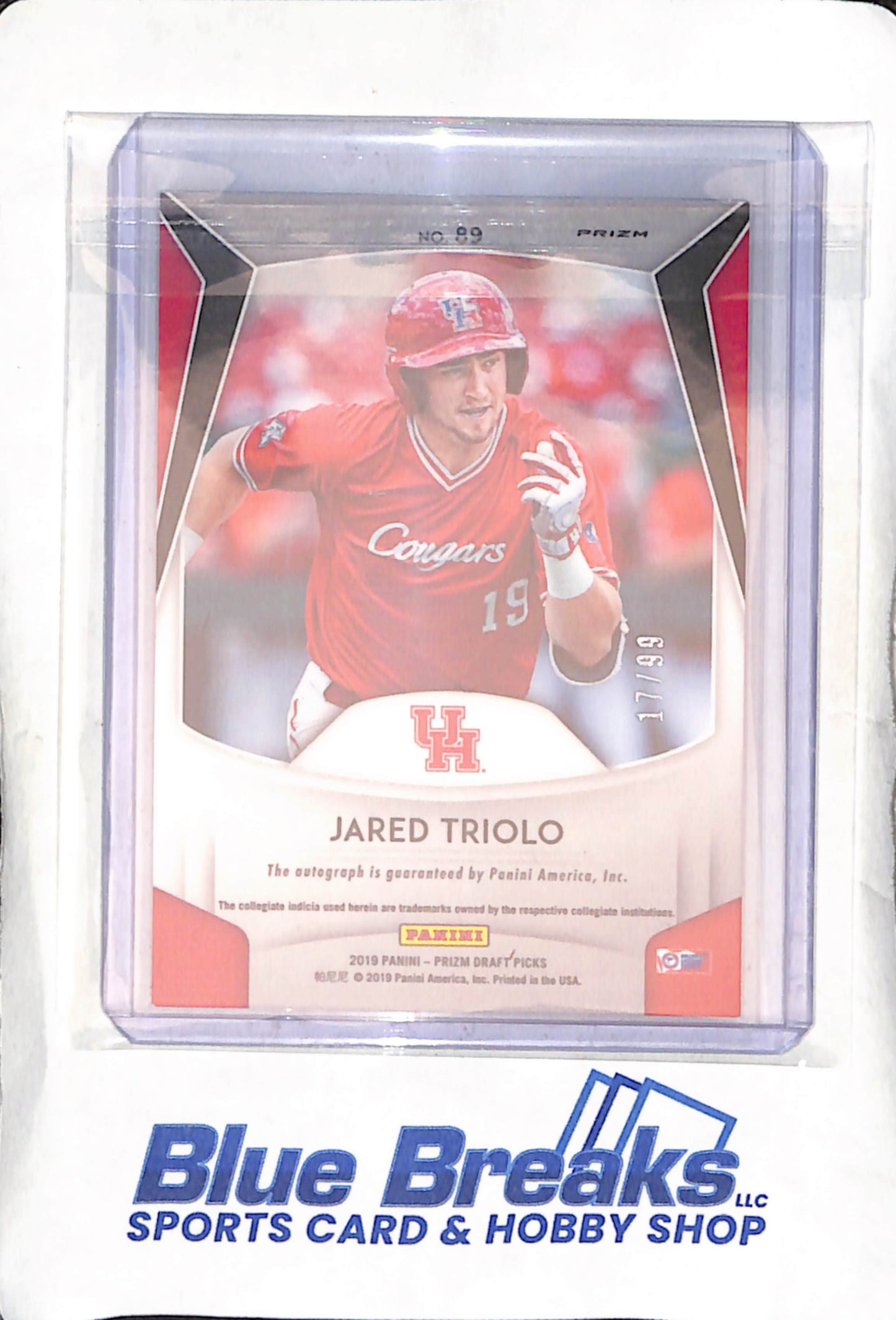 2019 Panini - Prizm Draft Picks - Jared Triolo - auto - 17/99 - #89 - baseball - Pirates