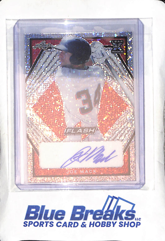 2021 Leaf - Flash - red - Joe Mack - auto - 3/5 - #BA-JM1 - baseball - Marlins