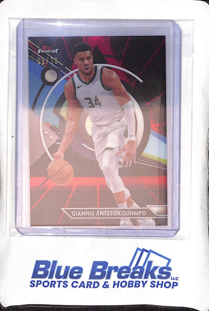 2023-24 Topps - Finest - red - Giannis Antetokounmpo - common - 06/10 - #15 - basketball - Bucks