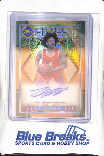 2023-24 Topps - Finest - gold - Flashback - Kobe Bufkin - auto - 08/50 - RC - #FLA-KB - basketball - Hawks