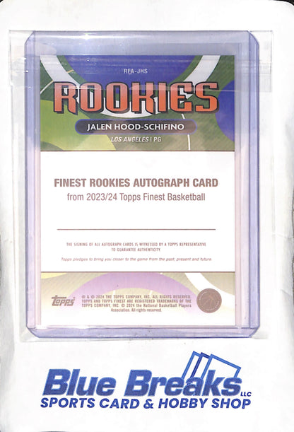 2023-24 Topps - Finest - Rookies - Jalen Hood-Schifino - RC - #RFA-JHS - basketball - Lakers