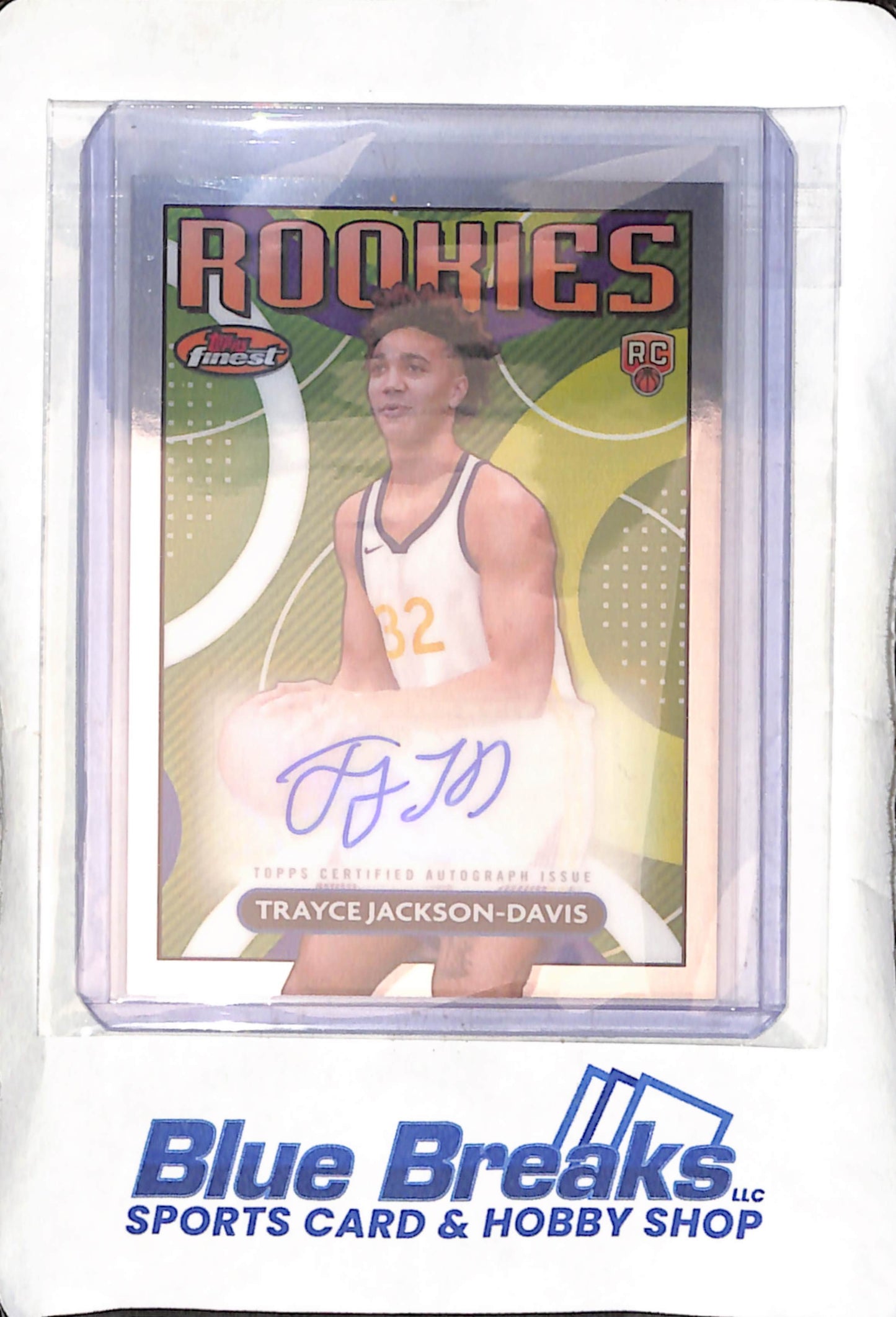 2023-24 Topps - Finest - Rookies - Trayce Jackson-Davis - auto - #RFA-TJD - basketball - Warriors