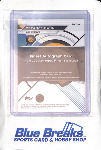2023-24 Topps - Finest - Terance Mann - auto - #FA-TMA - basketball - Clippers