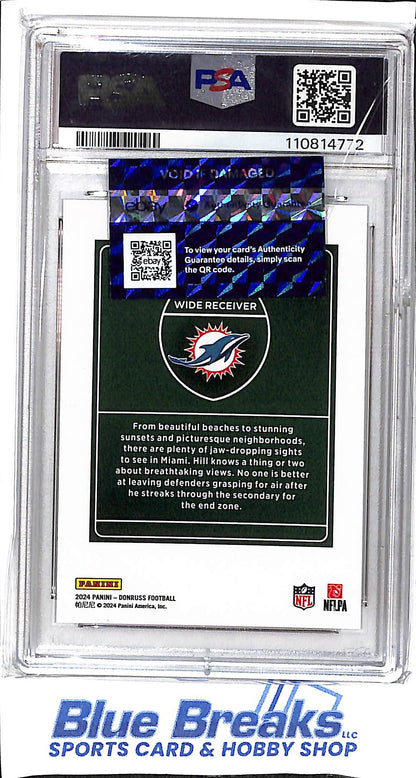 2024 Panini - Donruss - Downtown! - Tyreek Hill - #3 - PSA 10 - football - Dolphins - drop