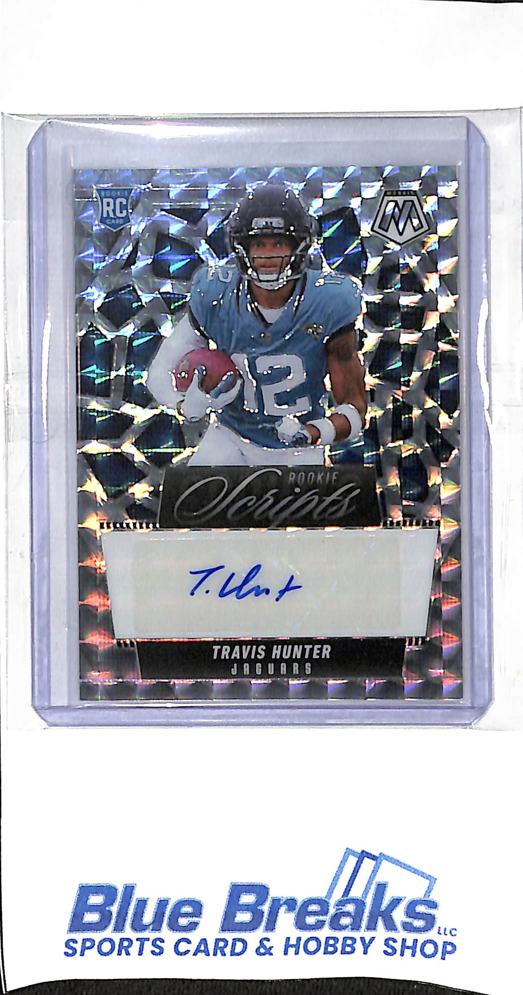 2025 Panini - Mosaic - Rookie Scripts - Travis Hunter - auto - RC - #RS-THR - football - Jaguars