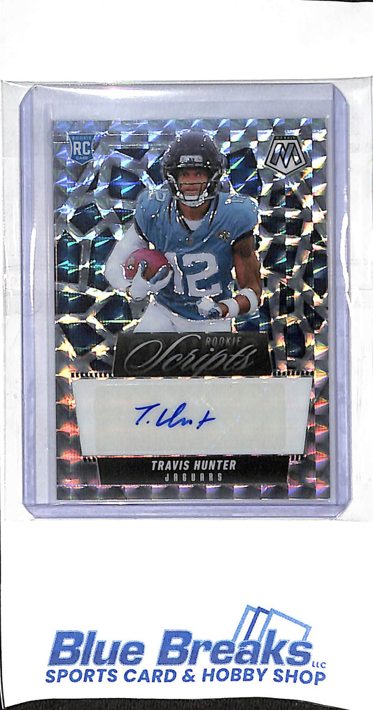 2025 Panini - Mosaic - Rookie Scripts - Travis Hunter - auto - RC - #RS-THR - football - Jaguars