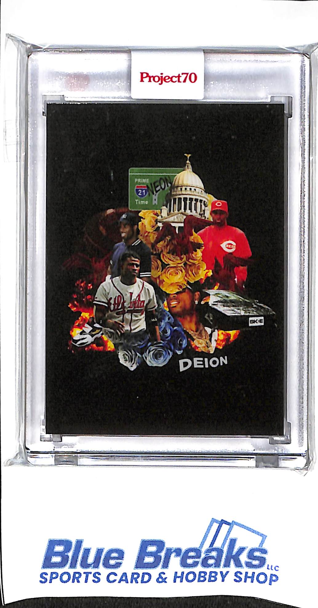 2022 Topps - Project 70 - Deion Sanders - DJ Skee - 1971 design - #849 - baseball