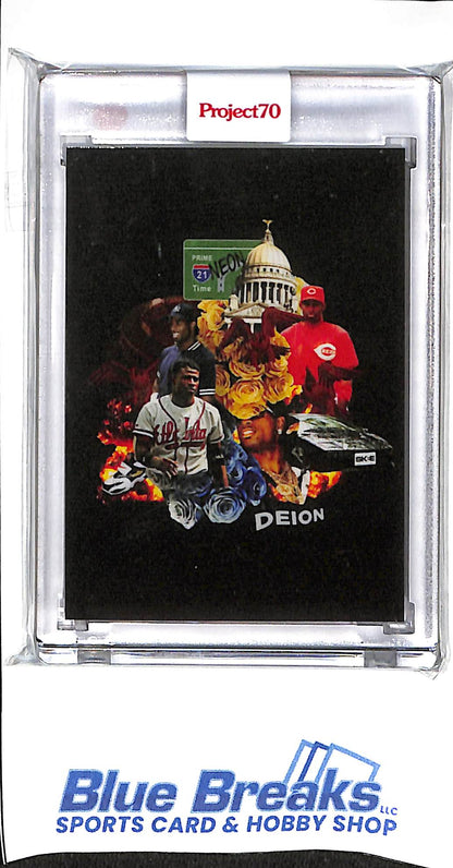 2022 Topps - Project 70 - Deion Sanders - DJ Skee - 1971 design - #849 - baseball