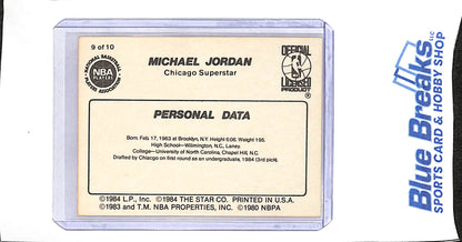 1986 Star - Personal Data - Michael Jordan - #9 - basketball - Bulls