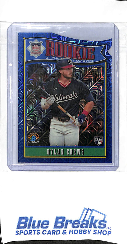 2025 Bowman Chrome - blue mojo - Rookie of the Year - Dylan Crews - 111/150 - #ROY-1 - baseball - Nationals