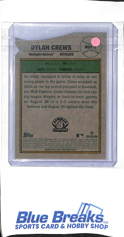 2025 Bowman Chrome - blue mojo - Rookie of the Year - Dylan Crews - 111/150 - #ROY-1 - baseball - Nationals